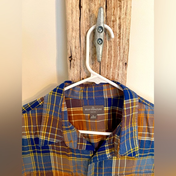 LL Bean signature men’s flannel large - Picture 3 of 7